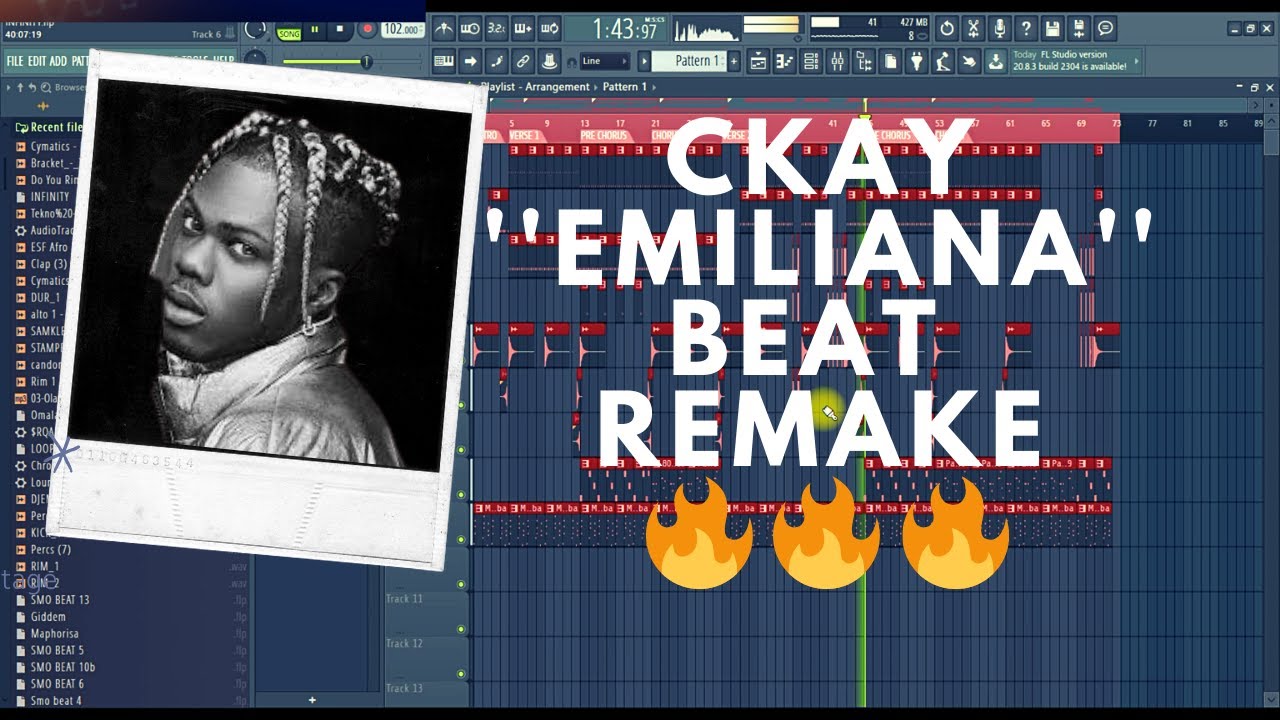 Ckay - Emiliana ( FL Studio Beat Remake )