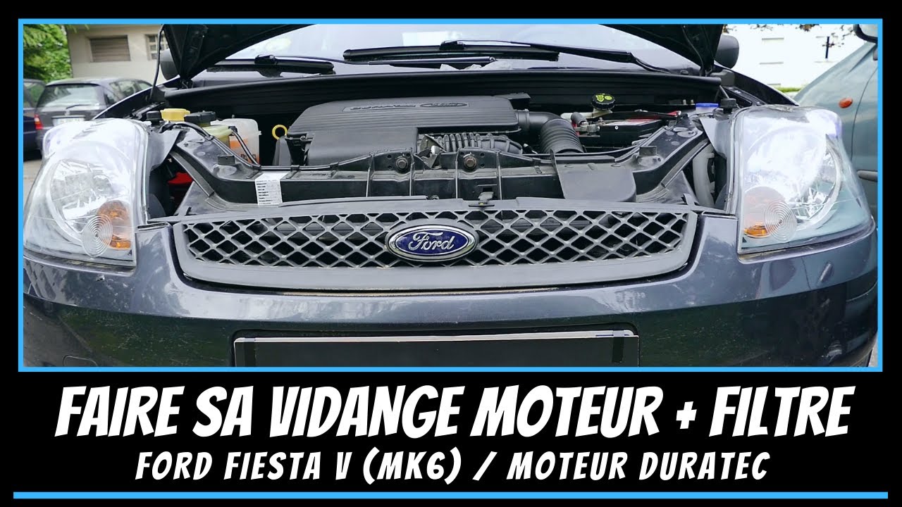 Ford Fiesta Mk6 - Comment faire une vidange moteur 1.3L Duratec 🚧