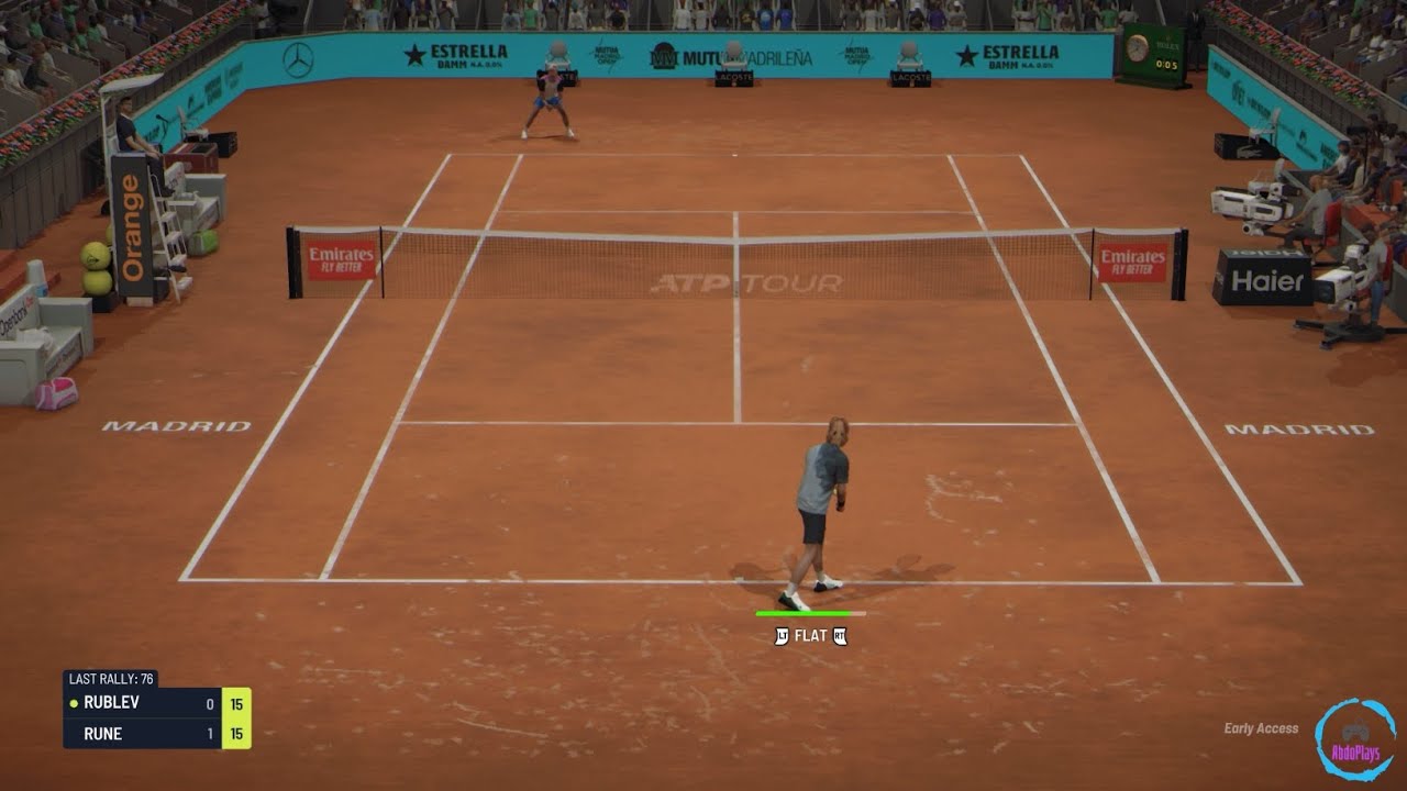 Tiebreak gameplay - Andrey Rublev vs. Holger Rune - New Update - PC (Early access 5)