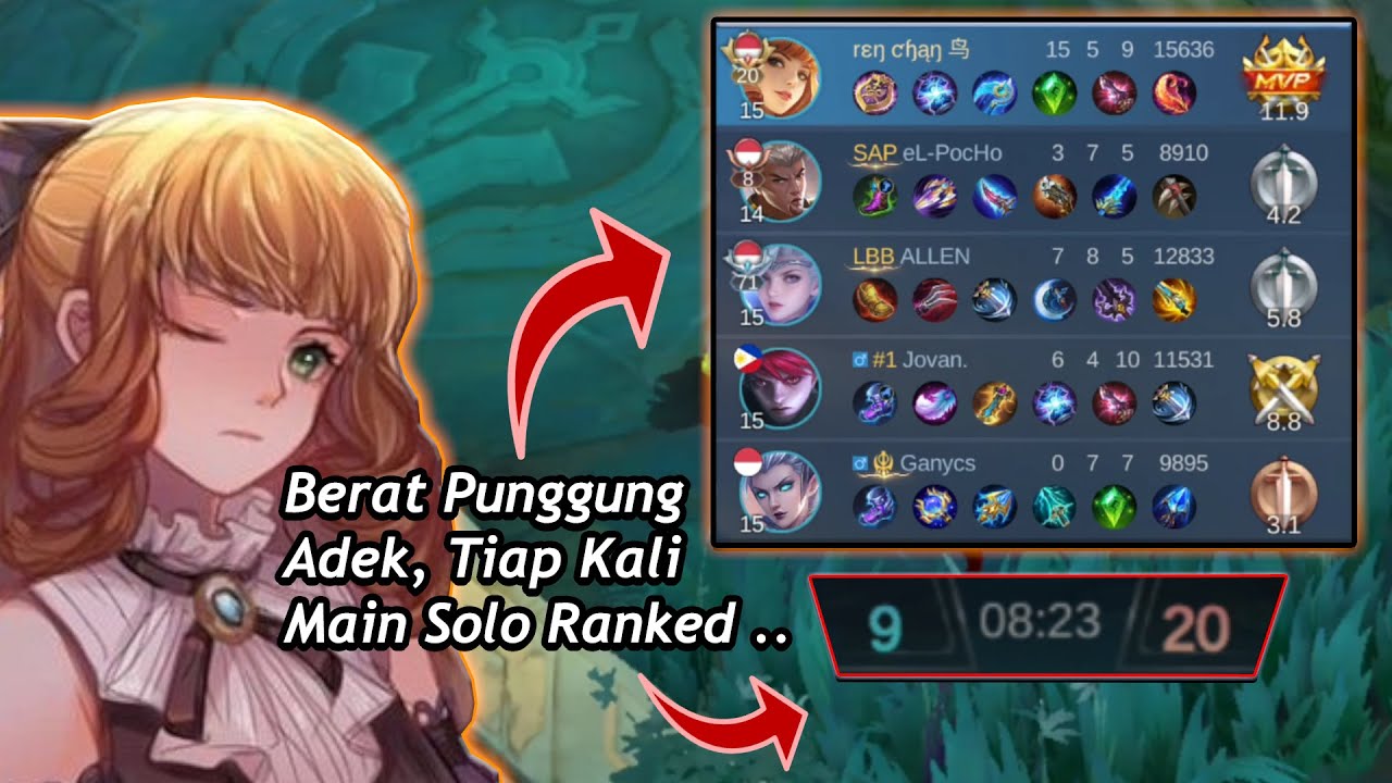 Main Solo Lebih Enak Guin Full Damage si, biar bisa gendong