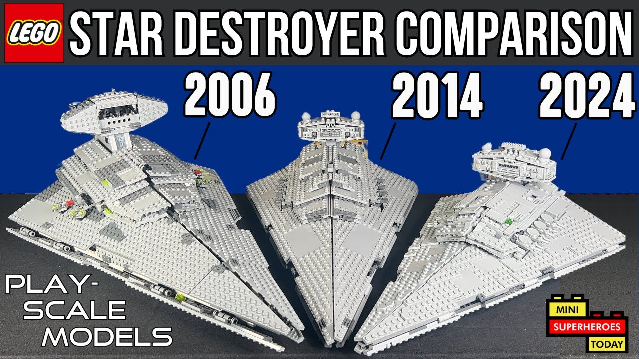 СРАВНЕНИЕ всех звёздных разрушителей LEGO (Star Wars 6211, 75055, 75394)