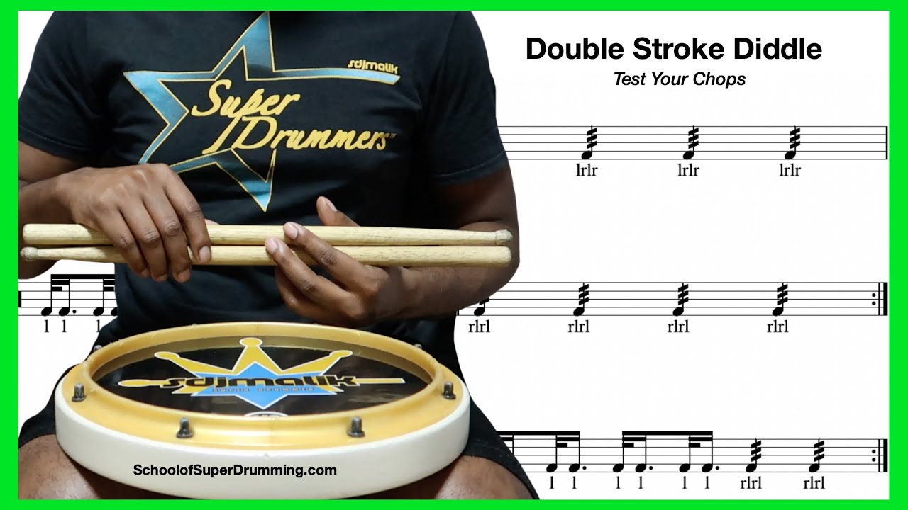 BASIC FOR DRUMMERS | Double Stroke Diddle Exercise