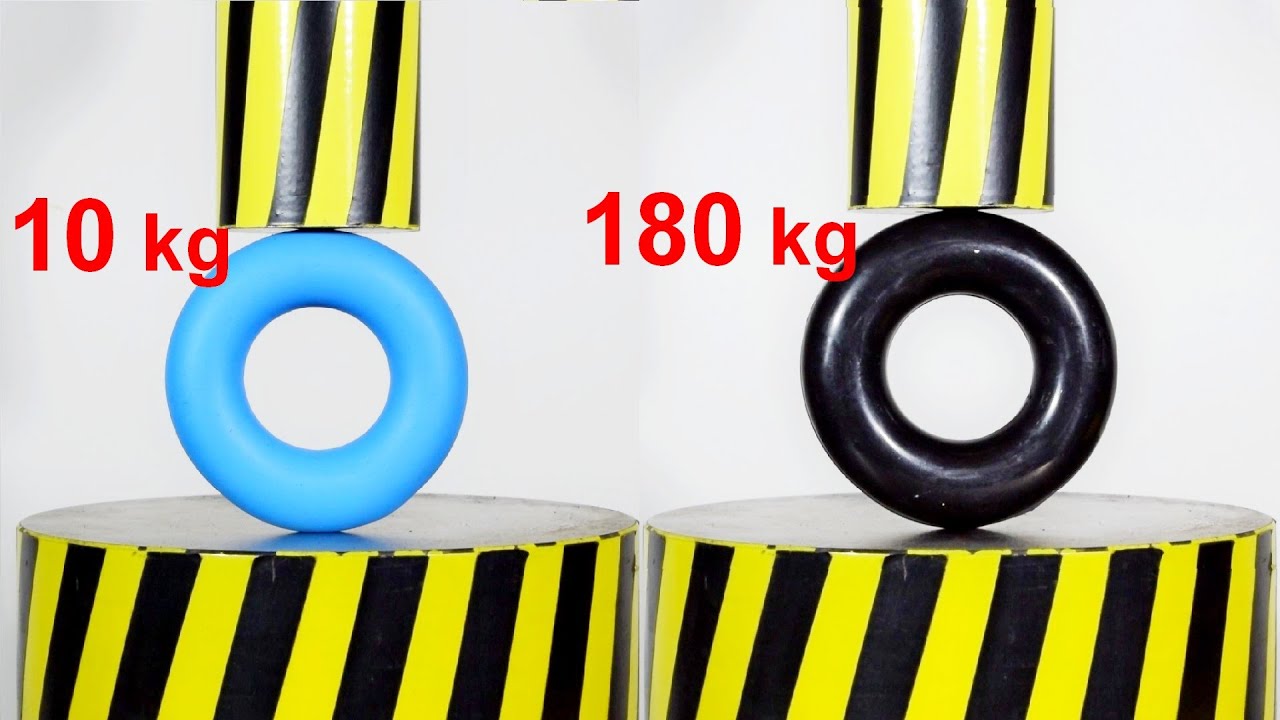 HYDRAULIC PRESS VS HAND GRIP STRENGTHRENER