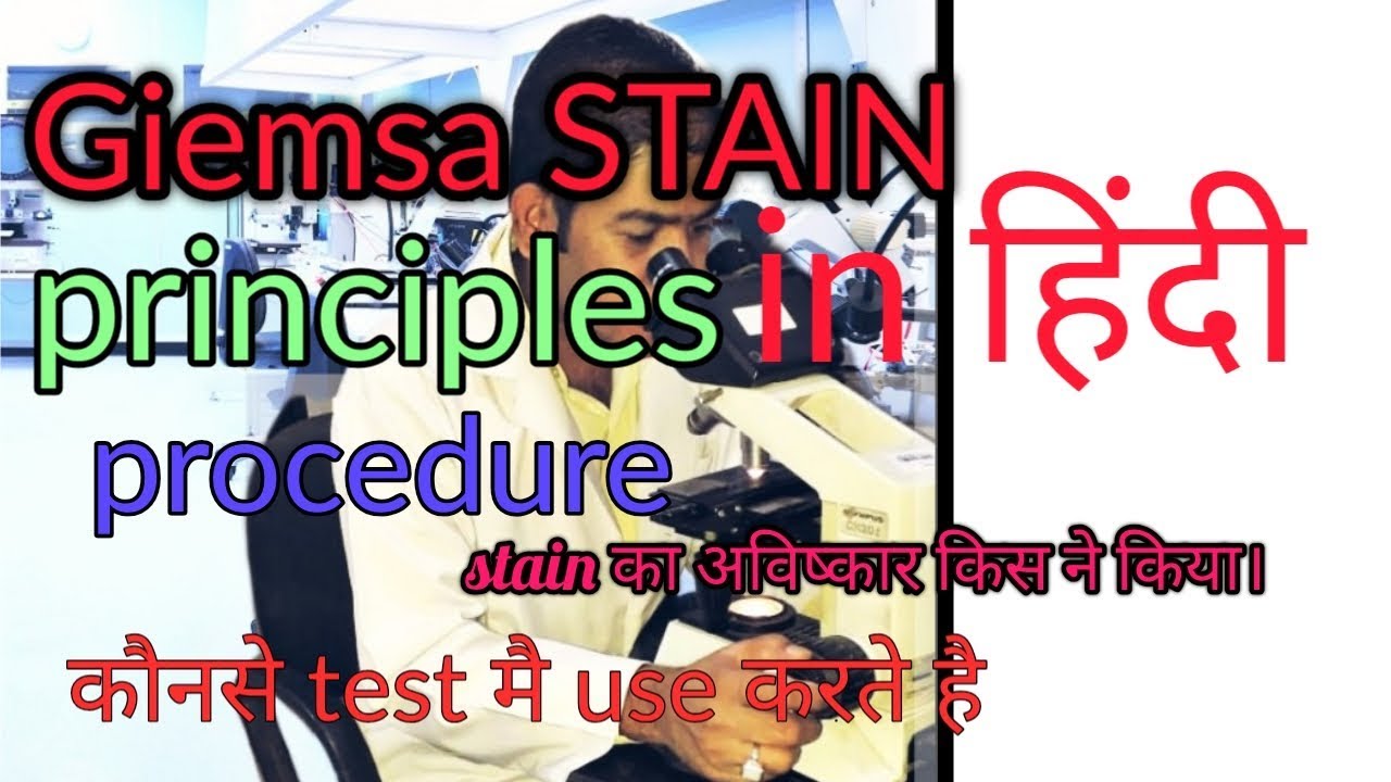Giemsa stain |principle|procedure|Romanowsky|explain हिंदी