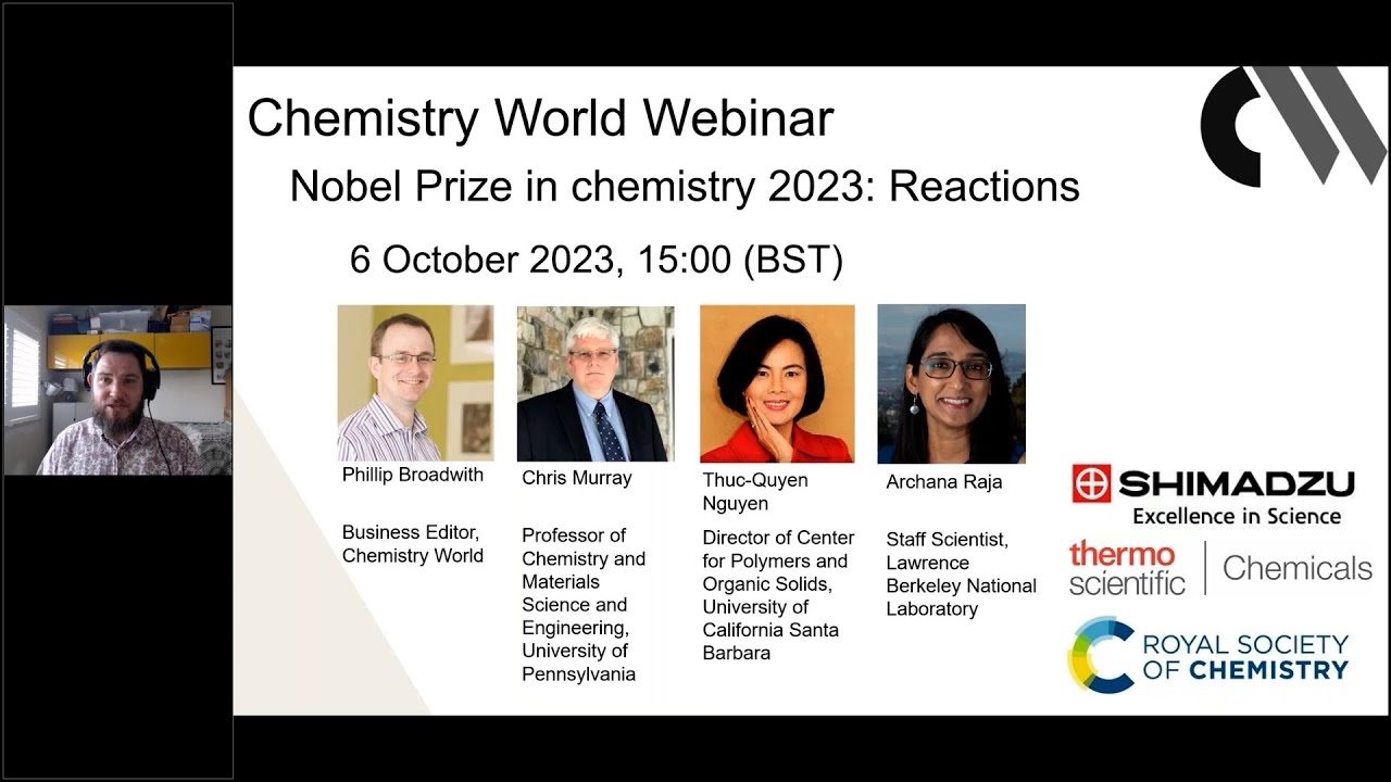 Nobel prize in chemistry 2023 – Reactions   webinar
