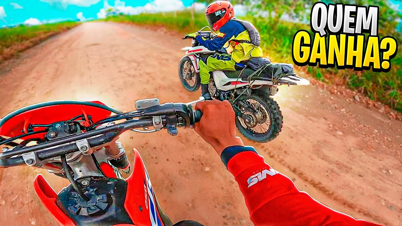 BROS 160 0KM vs CRF 250 0KM NA TRILHA - QUEM GANHA ?
