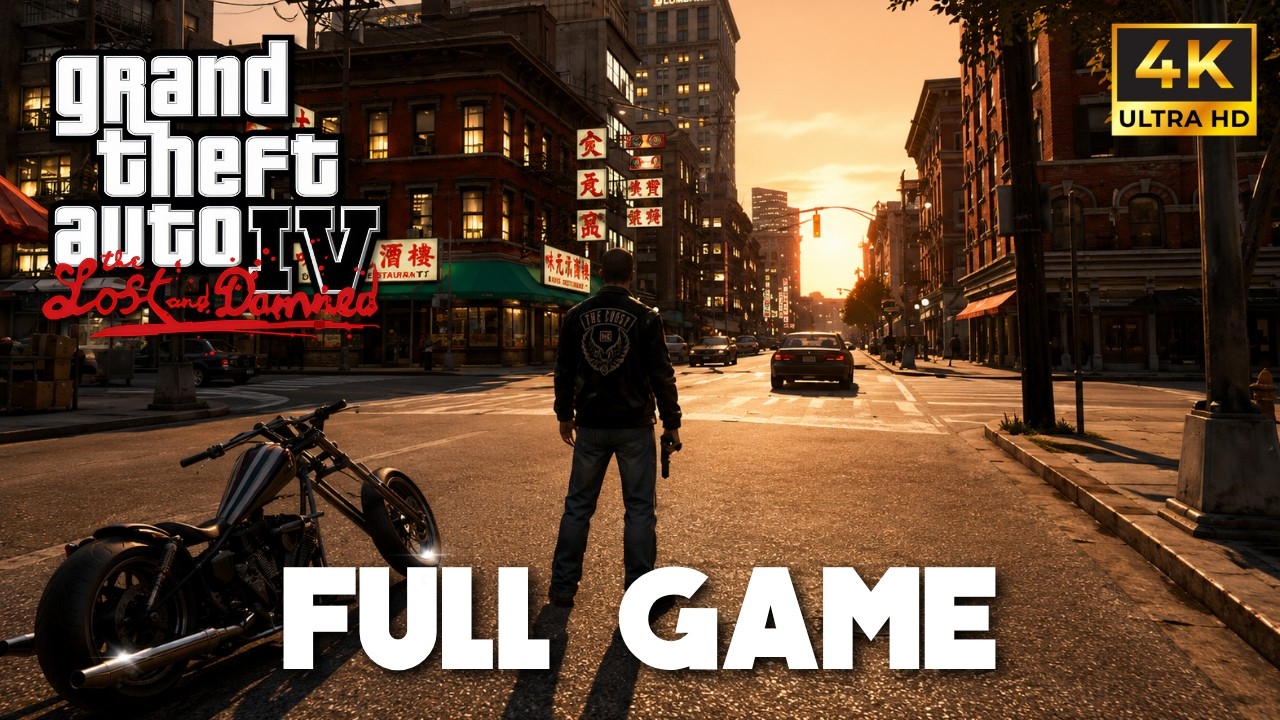 GTA 4: THE LOST AND DAMNED  - RTX Remix Path Tracing - Full Gameplay Walkthrough | 4K