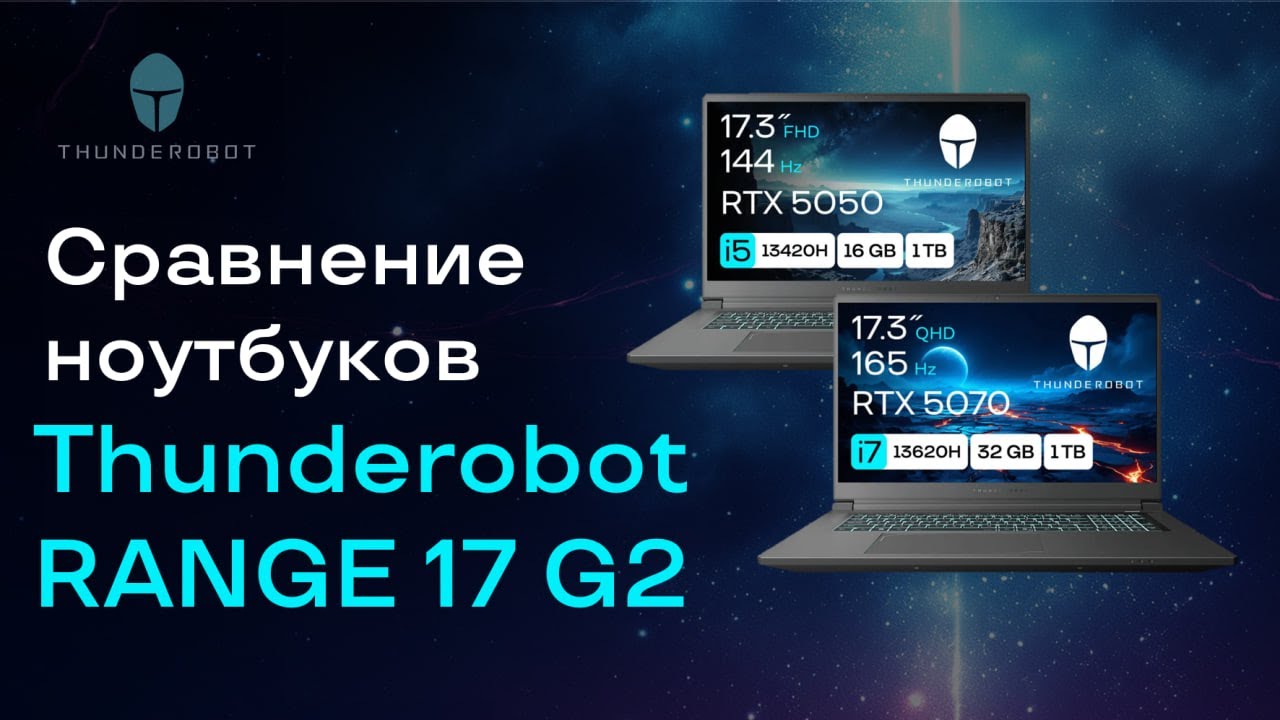 Тестируем линейку 17-ти дюймовых игровых ноутбуков Thunderobot Range G2 Evo & Pro & Max.