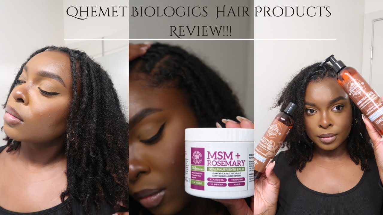 Loc Wash Day Routine w/ Qhemet Biologics Hair Products| First Impressions and Honest Review!!!