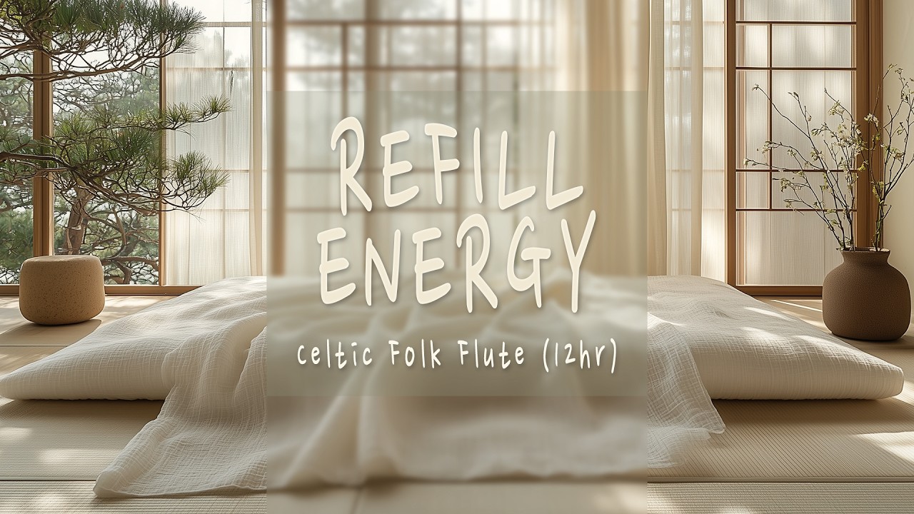 [Fatigue Relief] 12 Hours Celtic Folk Flute | 