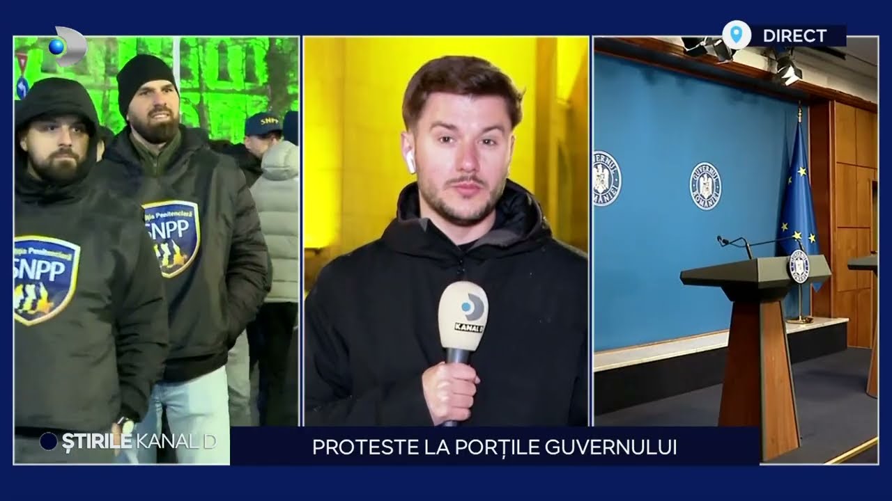 Stirile Kanal D - Proteste la portile Guvernului! | Editie de seara