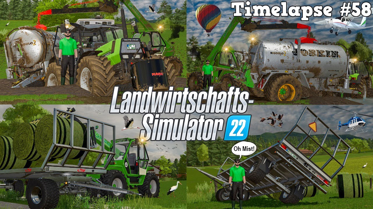EINBRUCH in ein RIESIGES ERDLOCH! 😱🚜💨 Komplexe BERGUNG mit @The CamPeR? 🦡🤔 | [LS22] - Timelapse #58
