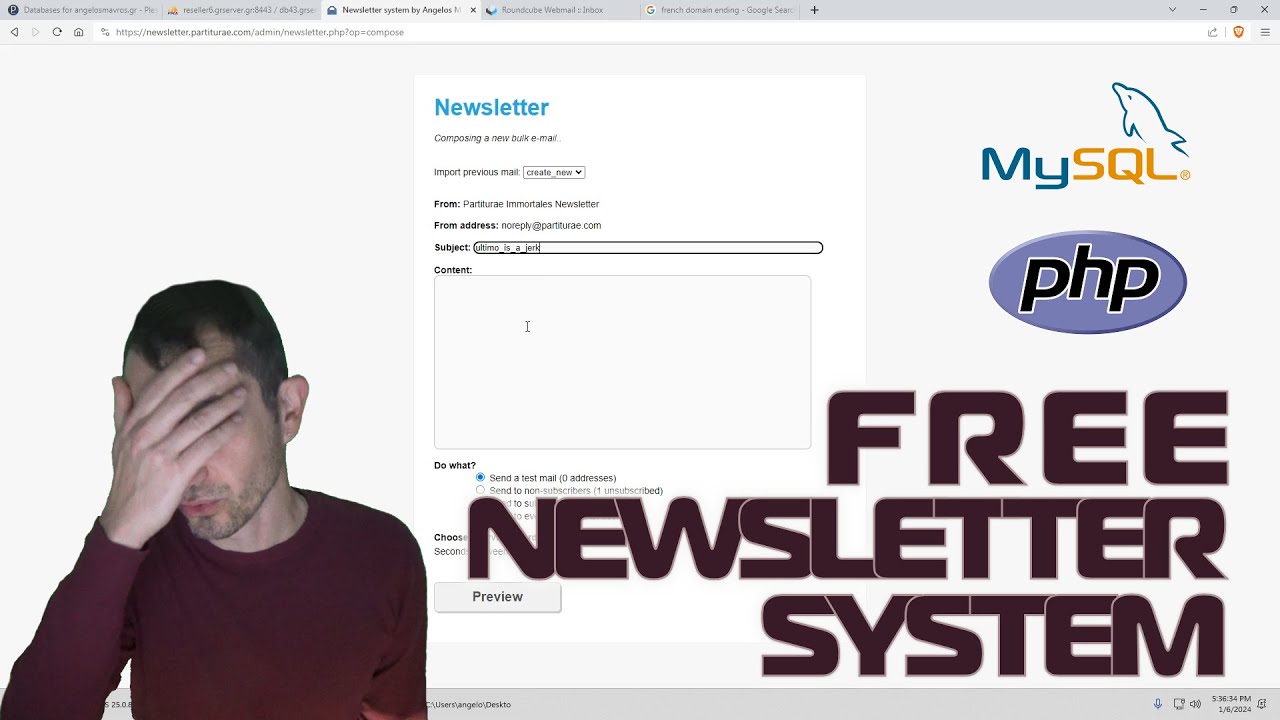 I created a newsletter system (so you don't have to)