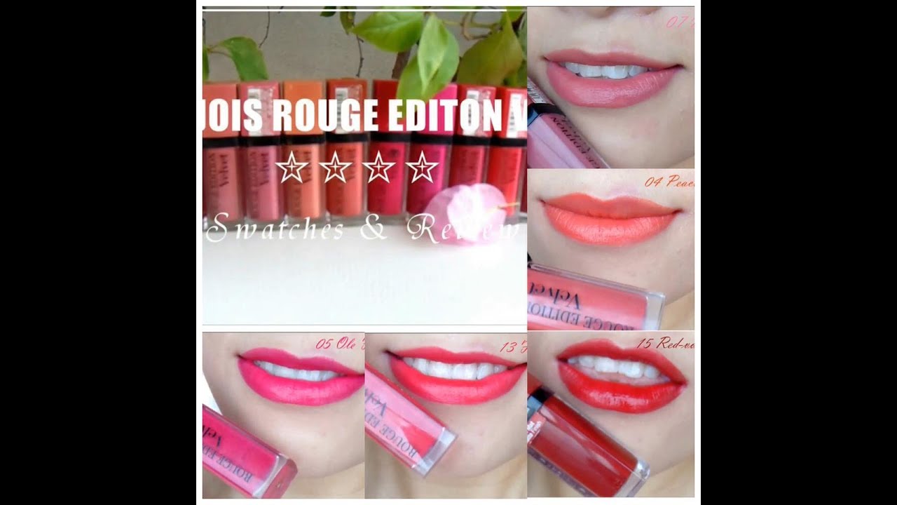 ( SWATCHES + REVIEW) BOURJOIS ROUGE EDITION VELVET (10 shades)