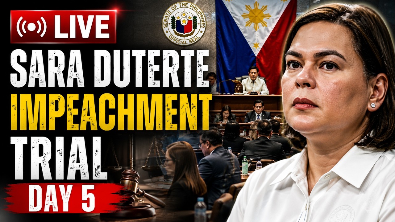 LIVE: Sara Duterte Impeachment Trial | Day 5 Senate Hearing | Philippines Updates LIVE