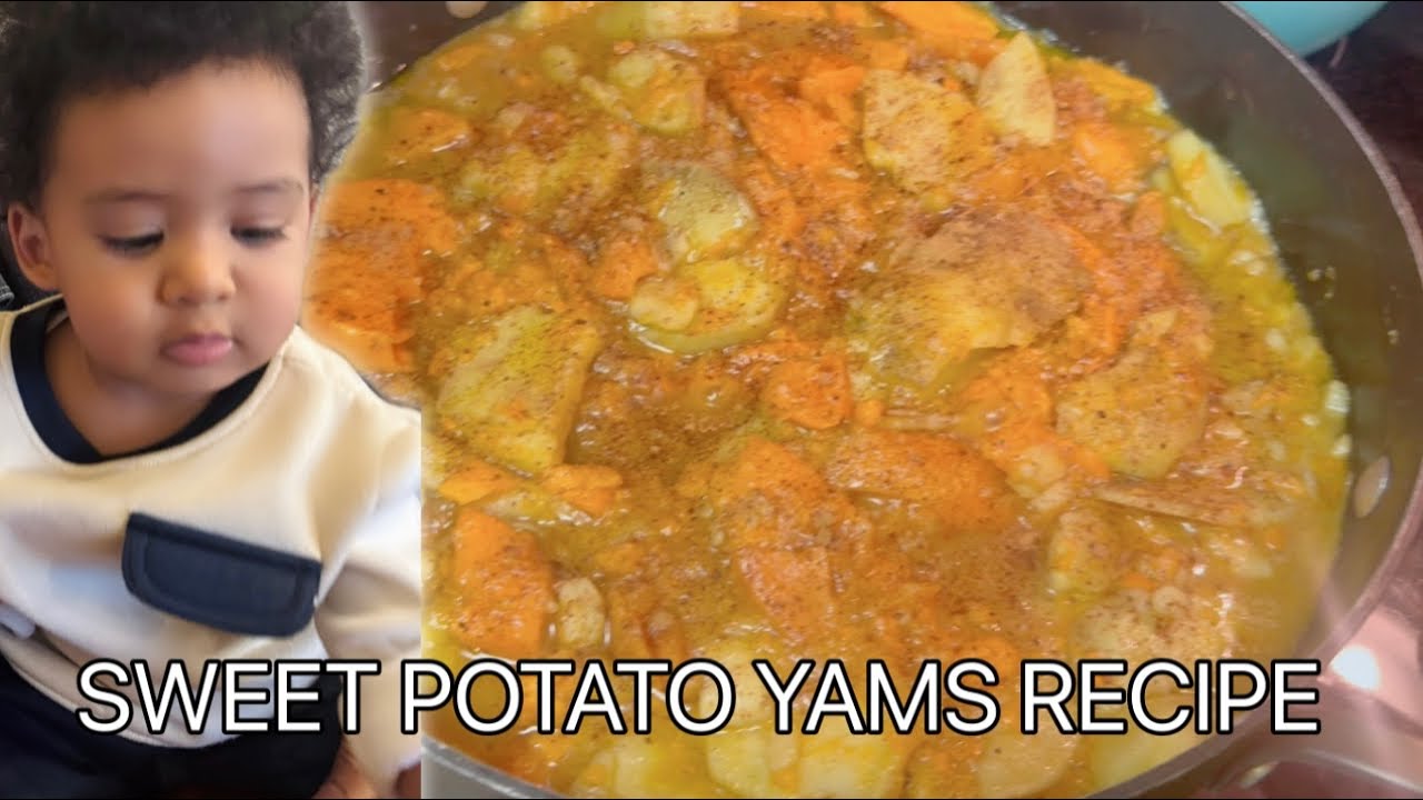 RED AND WHITE SWEET POTATO YAMS RECIPE #everyone #food #nestyle #potatoyams