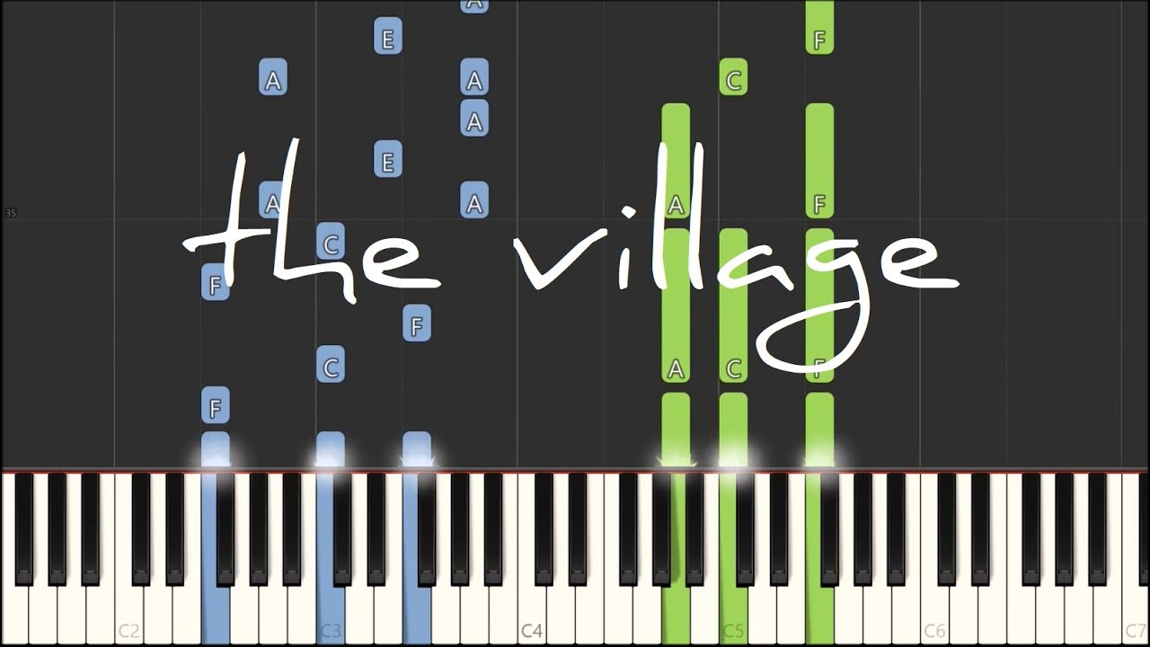 Wrabel - The Village (Synthesia piano tutorial)