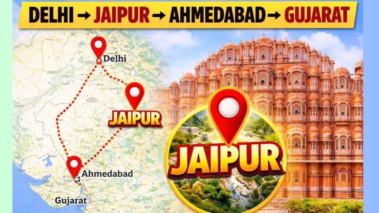 Jaipur Travel Vlog 2026😍 | Delhi to Jaipur Road Trip | Hawa Mahal, Food