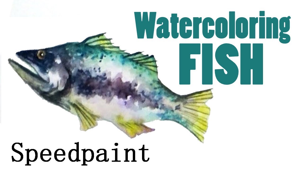 Watercolor Fishing Speedpaint