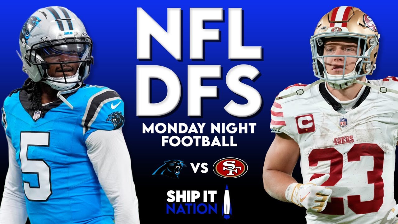 Panthers vs 49ers NFL DFS Showdown | Week 12 MNF | Picks, Plays & Process