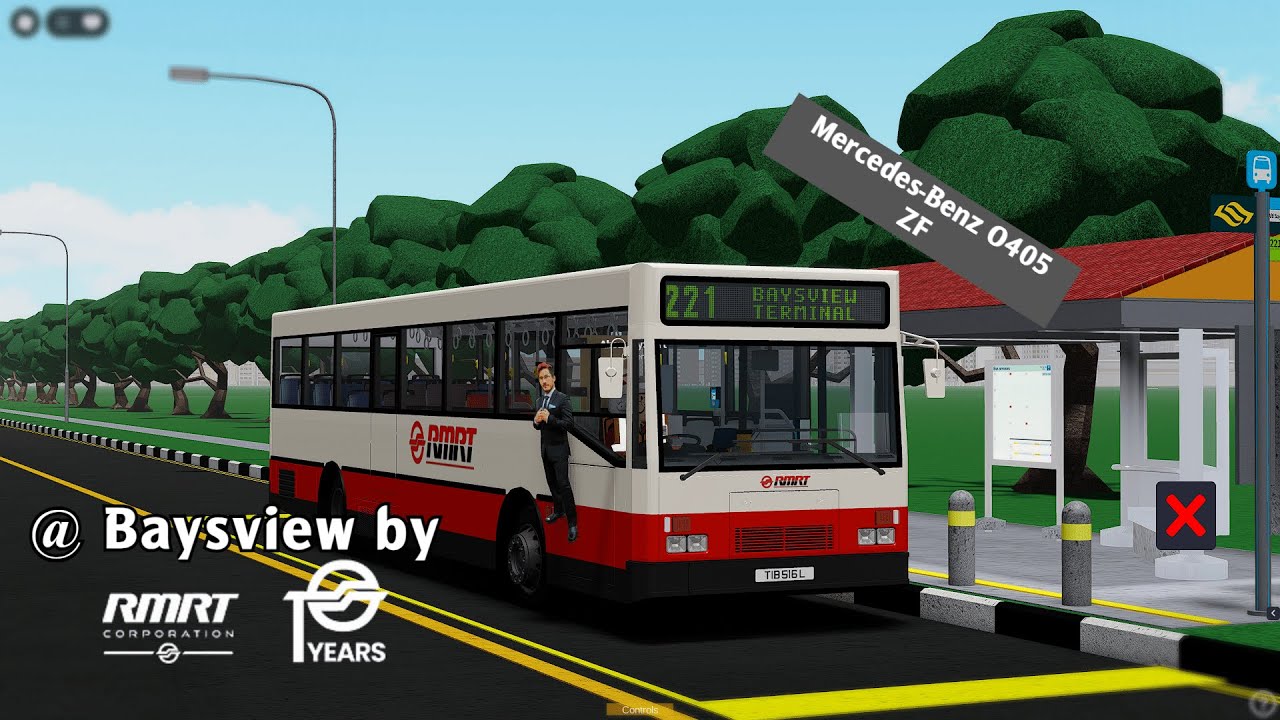 [RMRT ROBLOX] Trying out the Mercedes-Benz O405 [TIB516L] at Baysview!