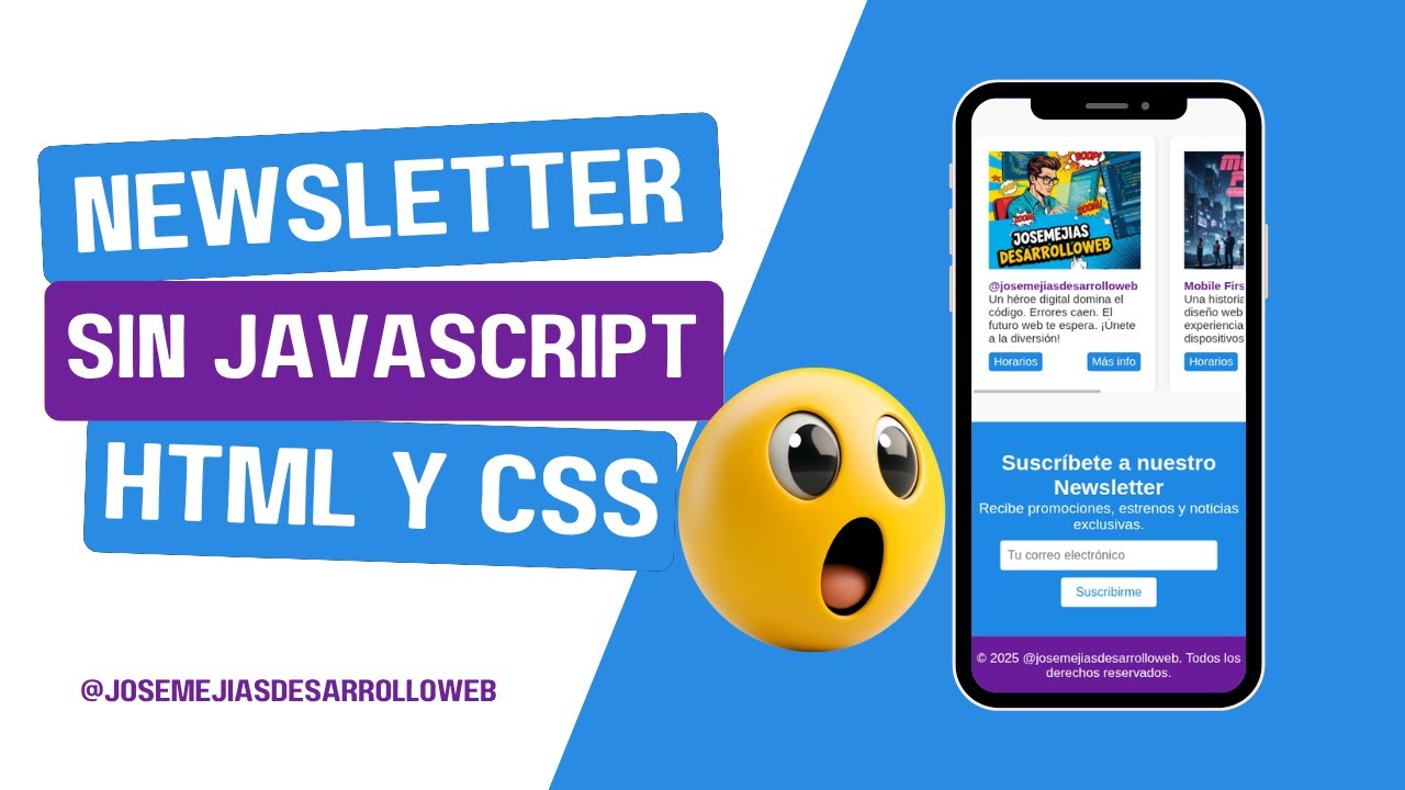 05| Como Crear un Formulario Newsletter Responsive con HTML y CSS