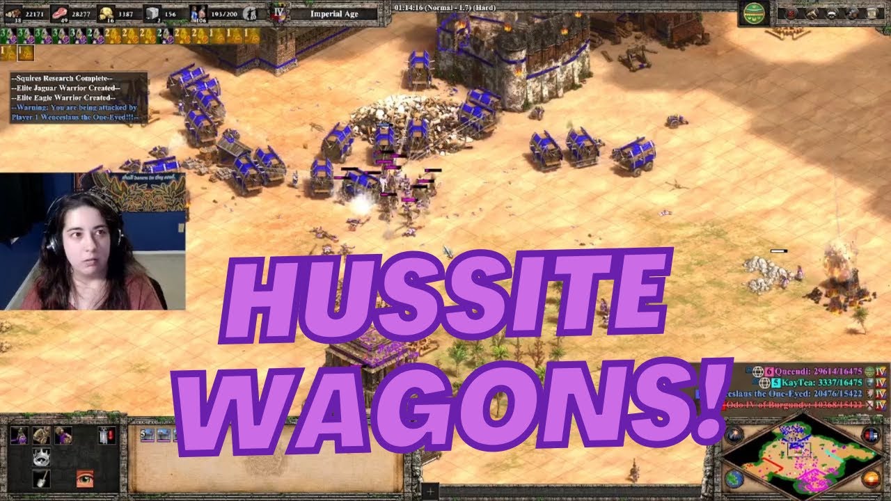 AoE2- Struggling Against Hussite Wagons!