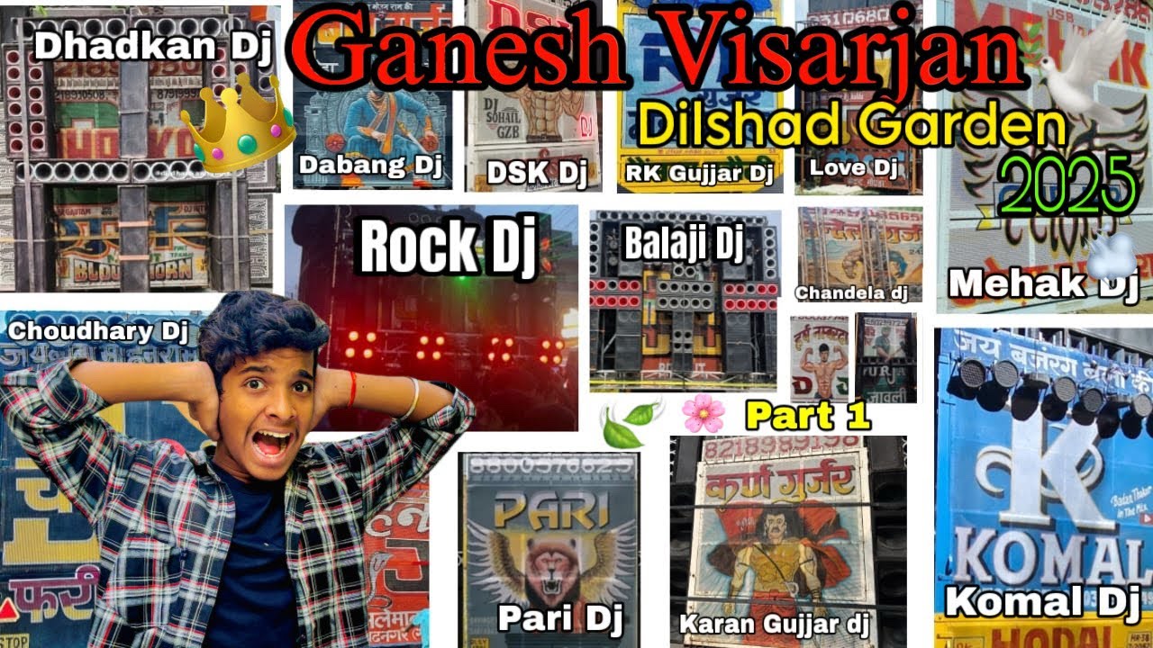 Ganesh Visarjan Dilshad garden 2025 part 1🔥| Ganesh Visarjan seemapuri 2025 | Rihan Remy Vlogger