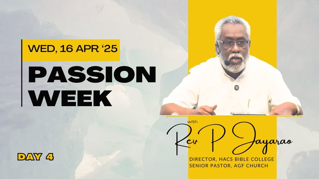 PASSION WEEK - DAY 4 | Rev PENDEM JAYARAO | TELUGU SERMON
