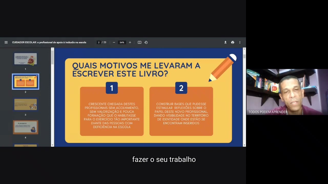 Cuidador escolar: o profissional de apoio à inclusão na escola Parte 1