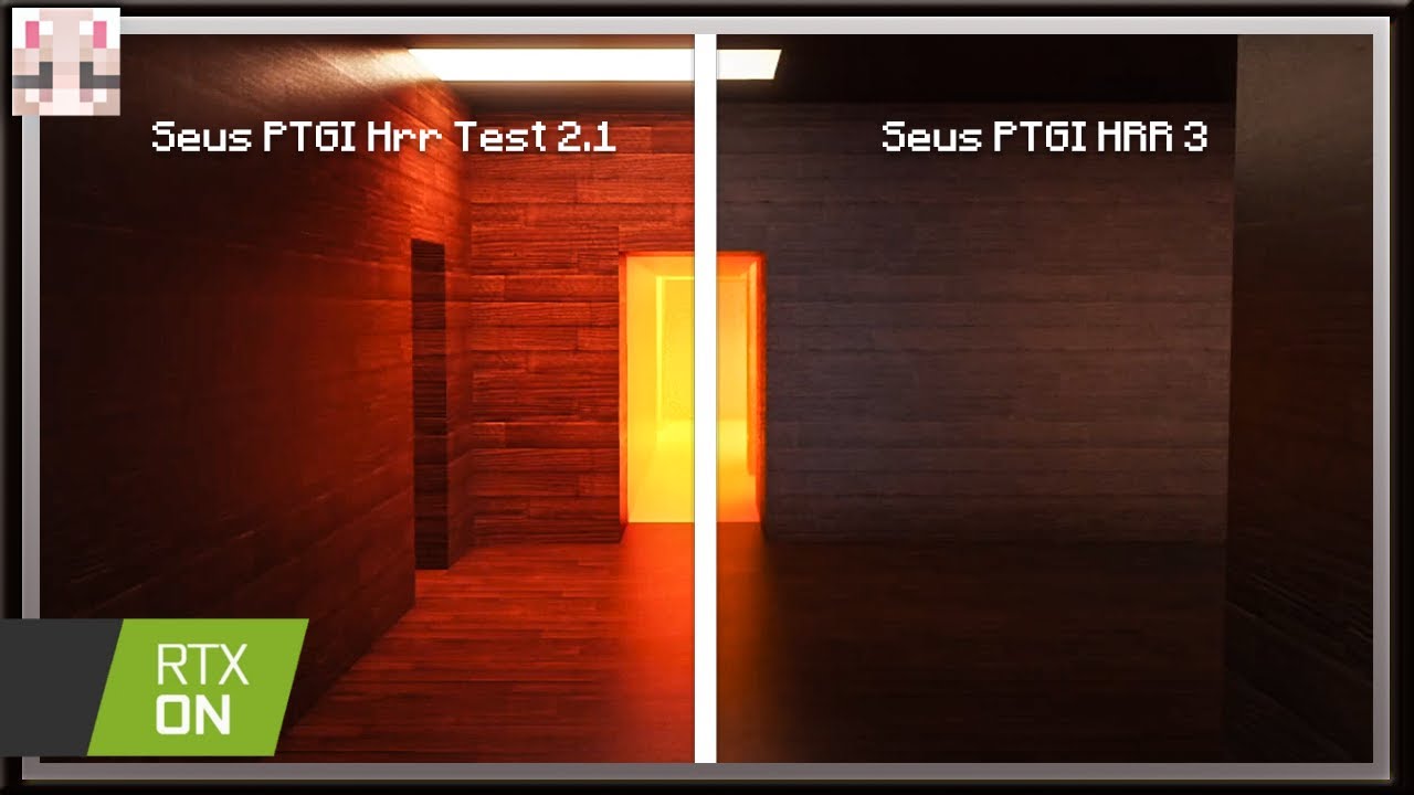 Seus PTGI HRR 3 Vs Seus PTGI HRR test 2.1 - Minecraft [RTX ON]