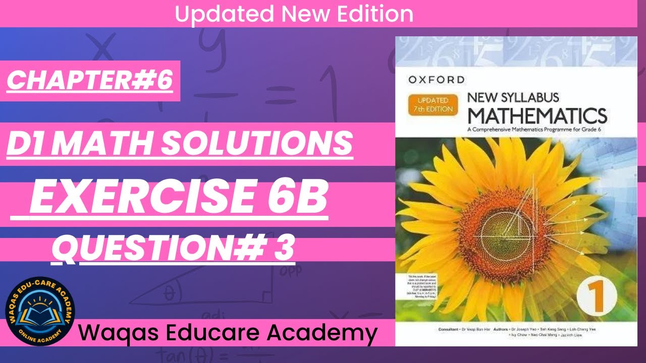 Exercise 6b Question#3 #equations #ex6a #oxfordmath D1 Math NSM Updated Edition|#Chapter6|#Book1