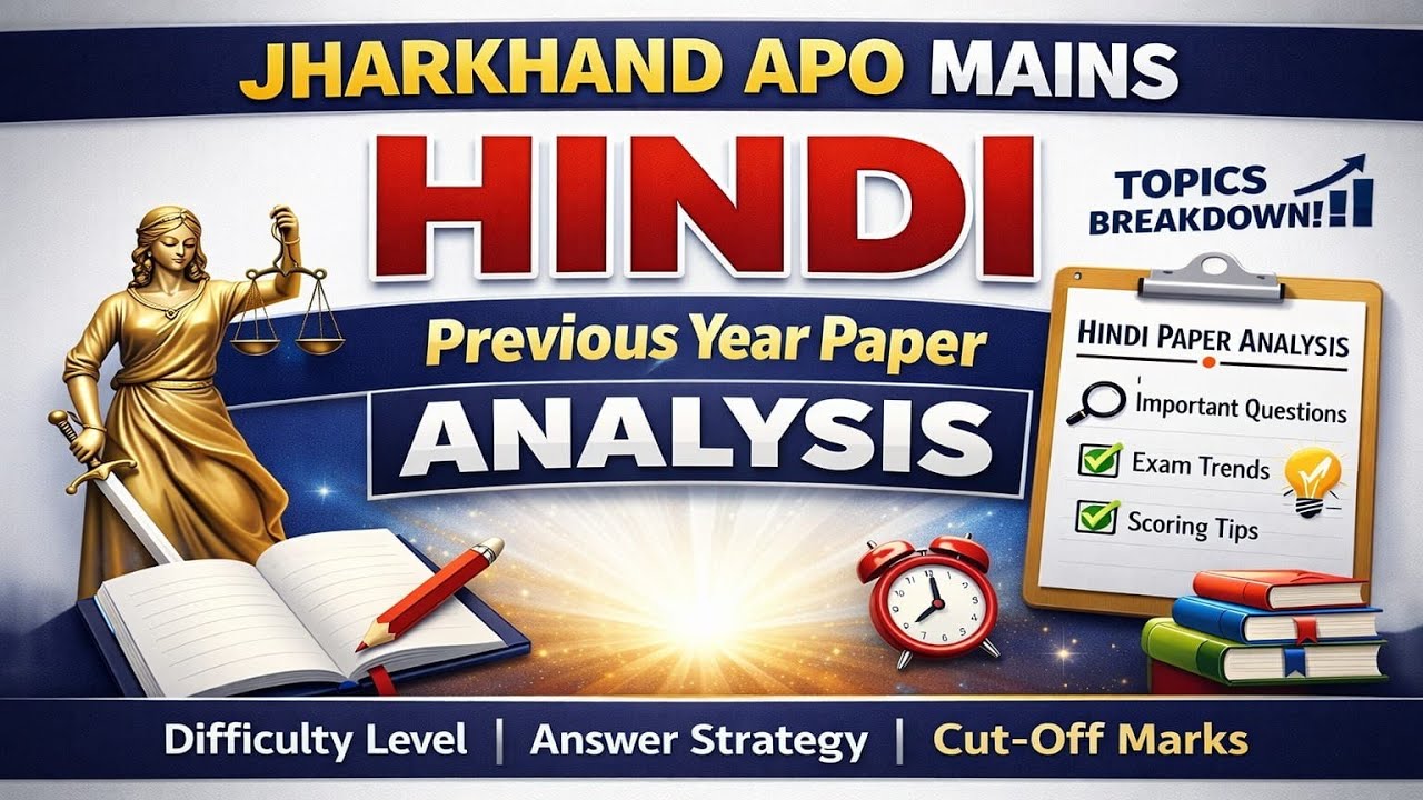 Jharkhand APO Mains Hindi Paper Analysis | Complete Analysis!!