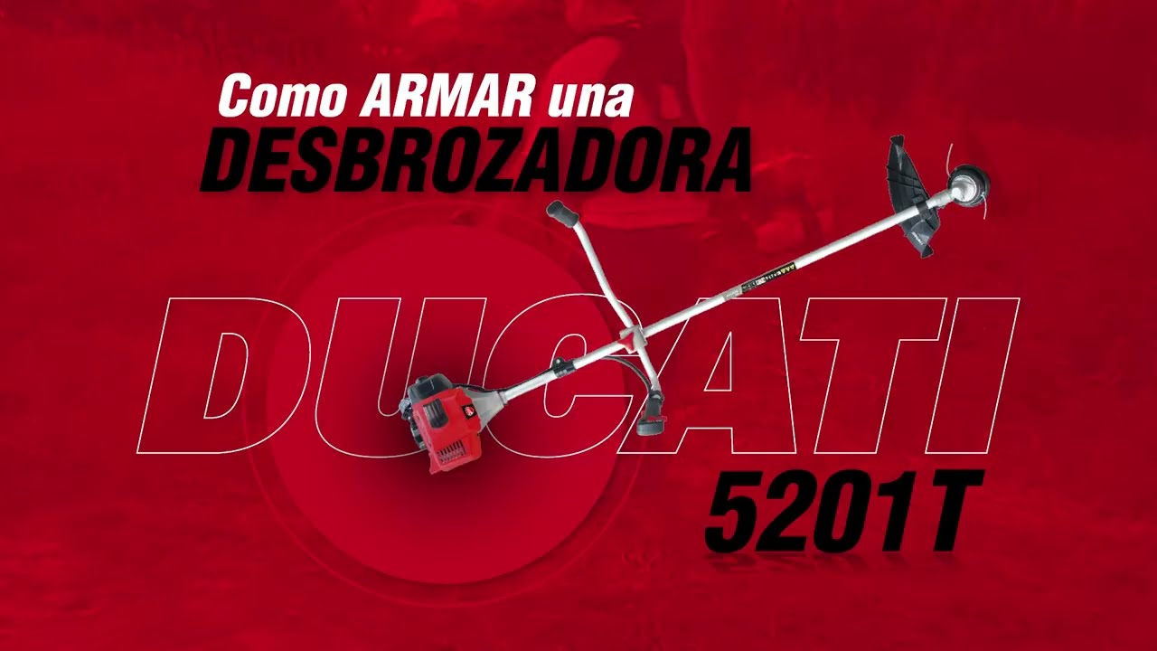 Cómo armar una desbrozadora Ducati Garden 5201T