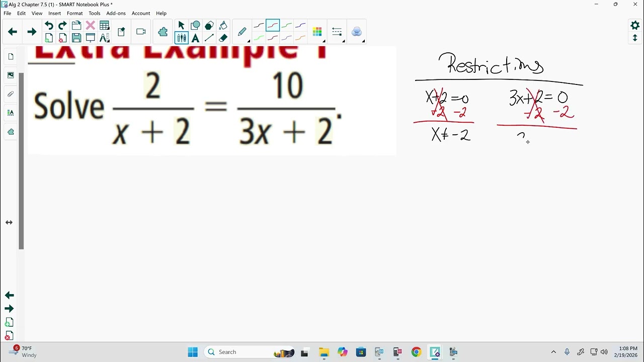 Algebra 2 Chapter 7.5 (1a)