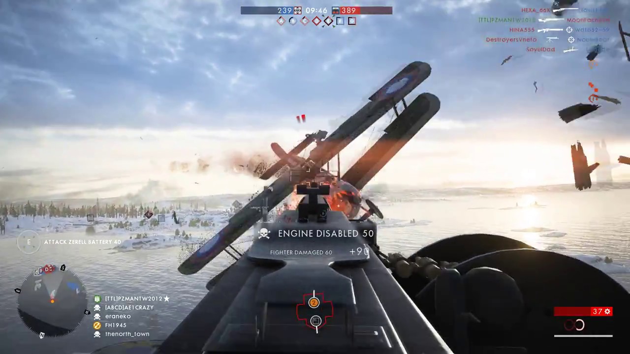Battlefield 1 Playing New Map ALBION （Attack Plane）