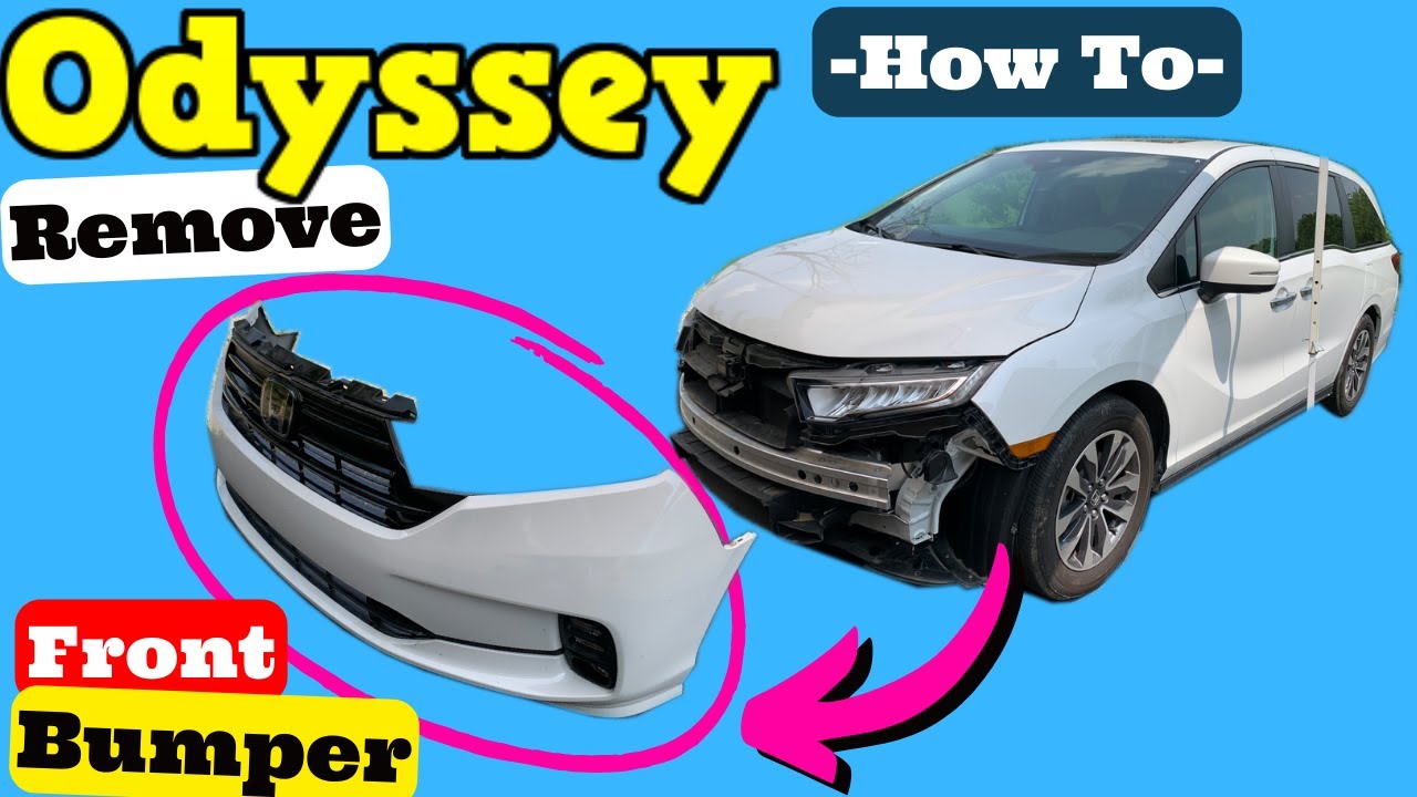 Снятие переднего бампера Honda Odyssey 2021 2022 2023 Как снять передний бампер