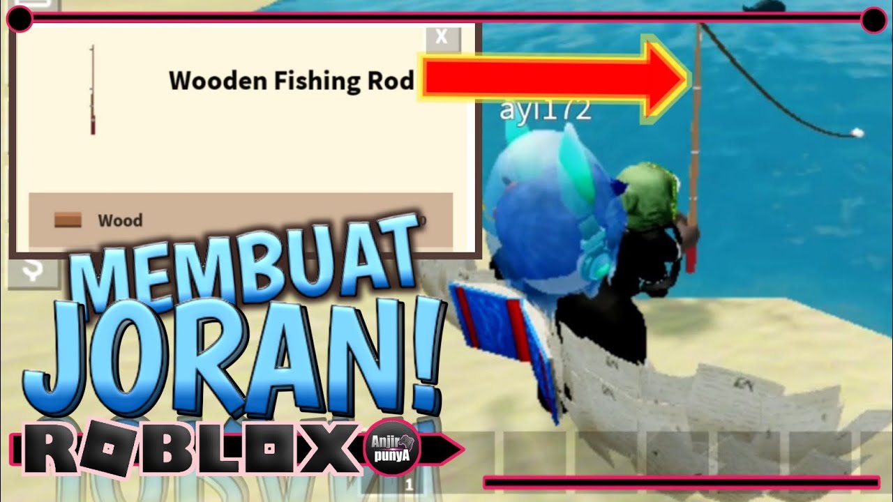 CARA MEMBUAT ALAT PANCING❗ [JORAN MANCING]😆 - SkyBlock Roblox Indonesia🌴