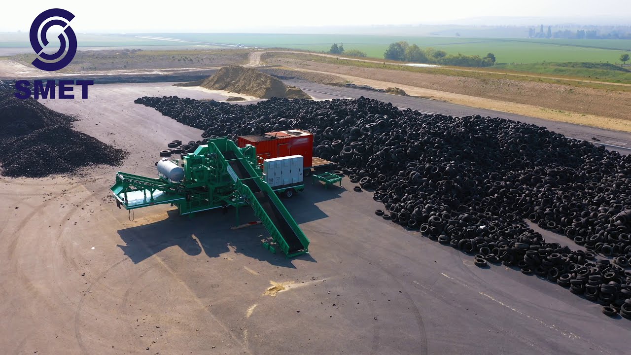 Tyre Shredder - Precimeca Tyre Shredder - Broyeur Pneumatique - Bandenbreker - Smet Rental