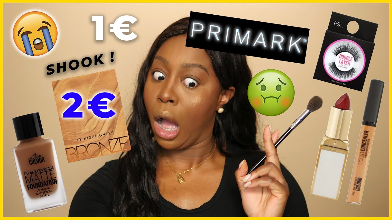 TRUCCHI A 1€? 😱 Mi trucco SOLO con i trucchi di PRIMARK BEAUTY ITA | Test Makeup su PELLE SCURA