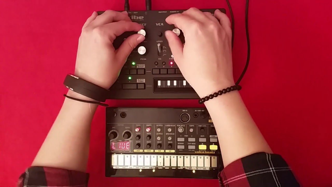 Monotribe and Volca Beats Live Jam Session