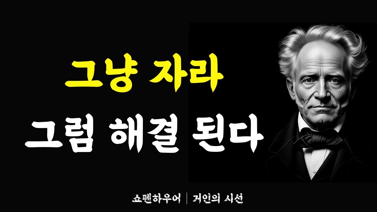 🌙 틀어놓고 주무세요 (1) : 걱정하지 말고 그냥 자라｜쇼펜하우어