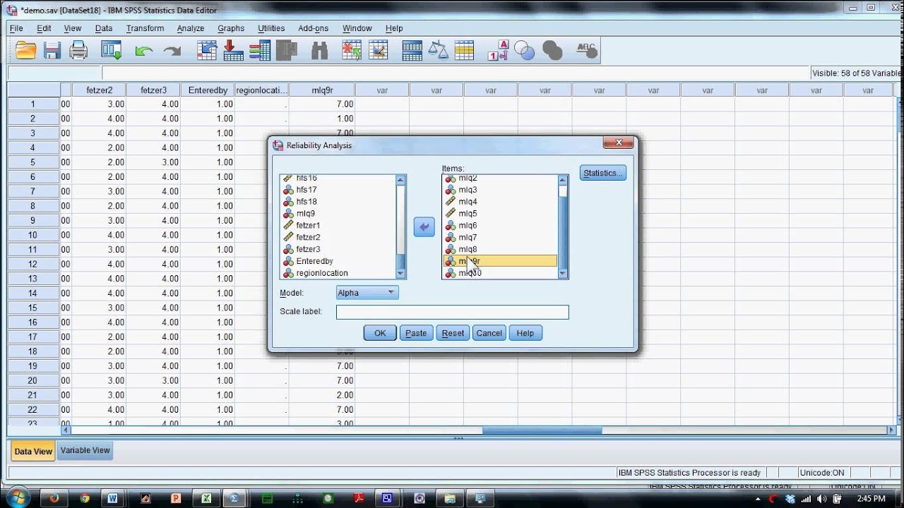 Computing Scale Scores in SPSS