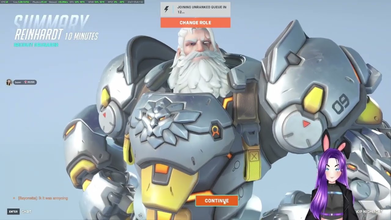 A professional Reinhardt in the making...