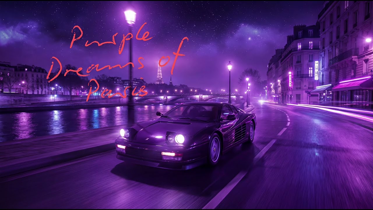 Purple Dreams of Paris | 90s Retro Night Ride