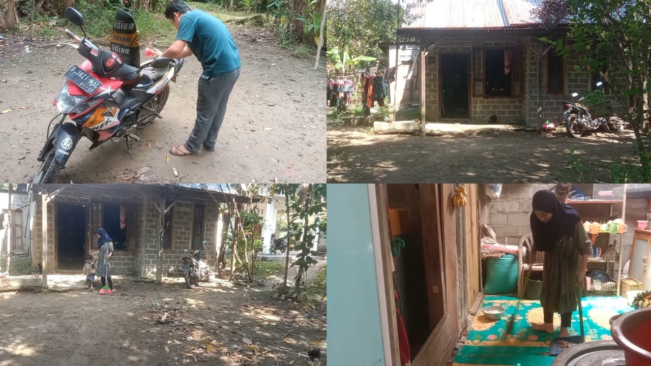 Bersih2 halaman Sebelum lebaran beres-beres dapur menyambut hari raya idul Fitri