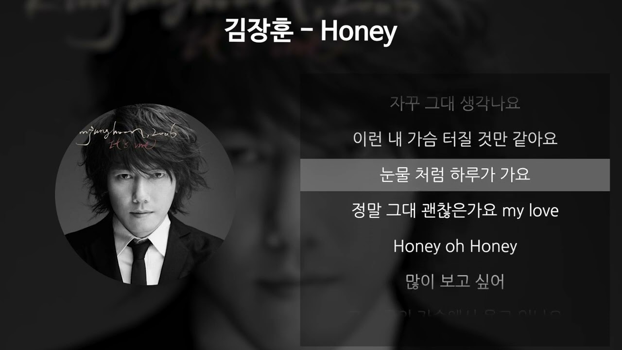 김장훈 - Honey [가사/Lyrics]