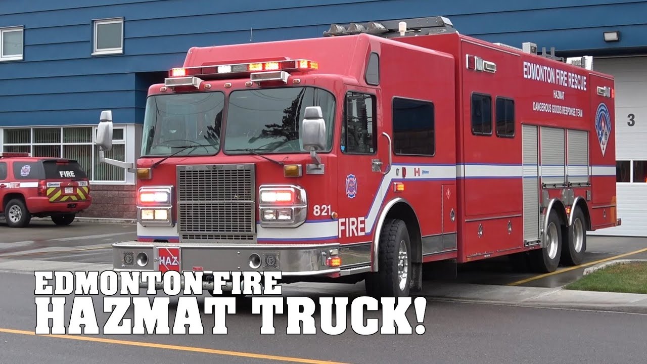 *HAZMAT TRUCK!* [Edmonton Fire] - HazMat 2, *NEW* Pump 10 & Ladder 10 responding