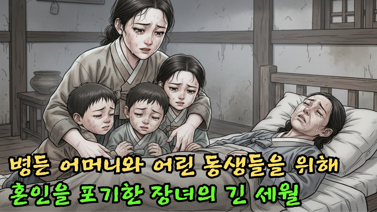 병든 어머니와 어린 동생들을 위해 혼인을 포기한 장녀의 긴 세월| 야담·민담·전설·설화·옛날이야기·오디오북