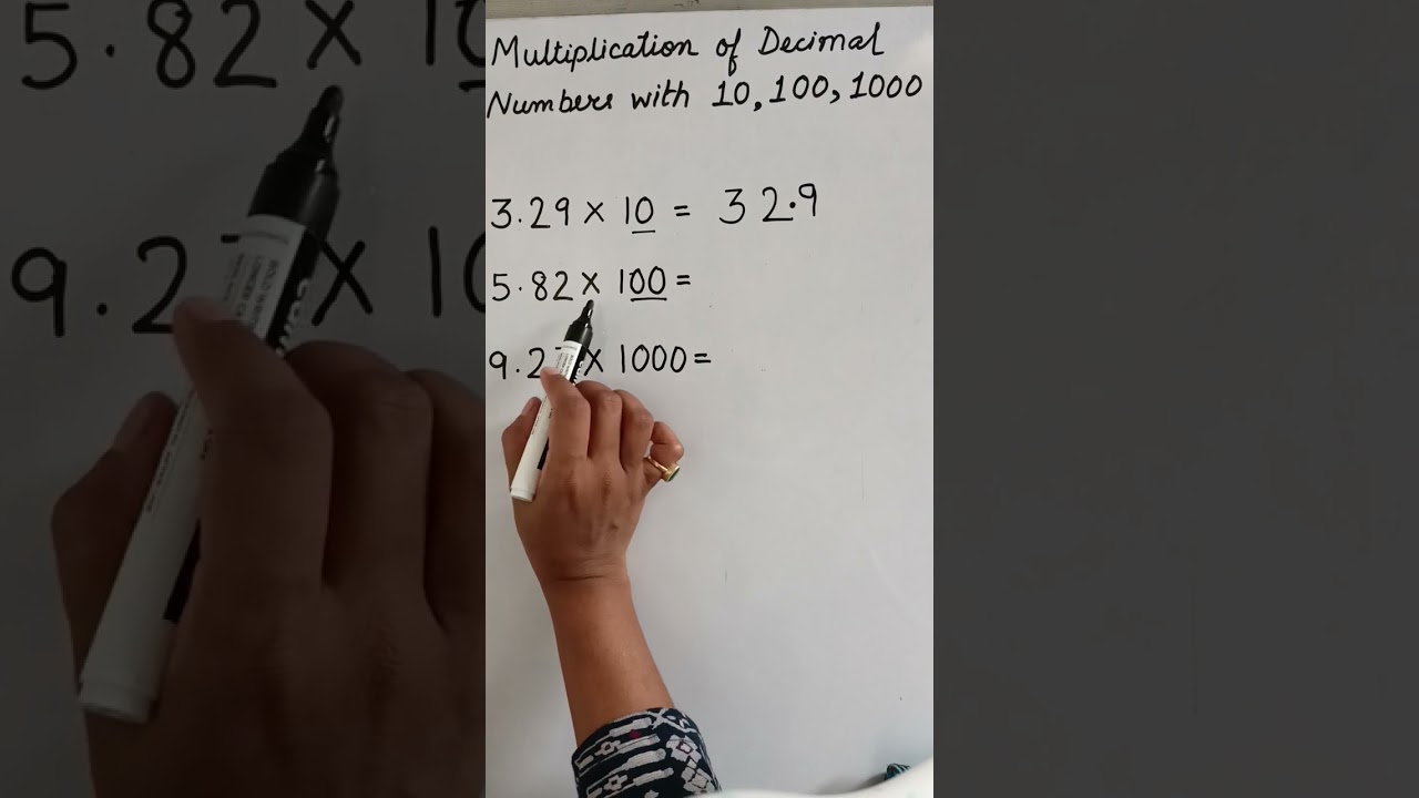Class-5| Multiplication of Decimal Numbers with 10, 100, 1000.. | Grade-5| Math